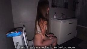 Raw and Filthy Bathroom Affair with Hot Lover's Anal Delight