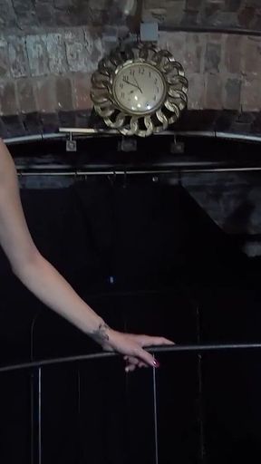 Masked Slave Gets Steped by Two Hot MILF's