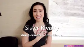 Stepsister rivalry leads to hot horny threesome