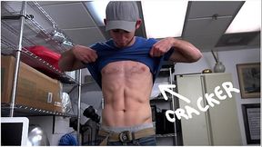 FUCK YOU CRACKER - New Hiree Toby Showing Off His Abs'Gets Big Black Dick In His Ass