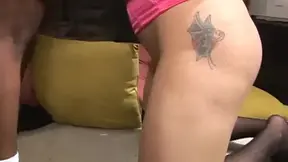 Tattooed European Babe Gets Lucky with Big Cock