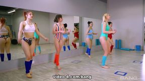 Aerobics Class Turns Into A Full On Lesbian Orgy - BANG!