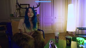 Shy Blue-Haired Girl Wants Your For The Party - French Roleplay Hairy
