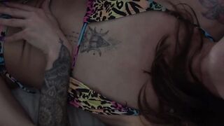 3some FFM Bondage Adventure with Hot Blonde Passionate Threesome