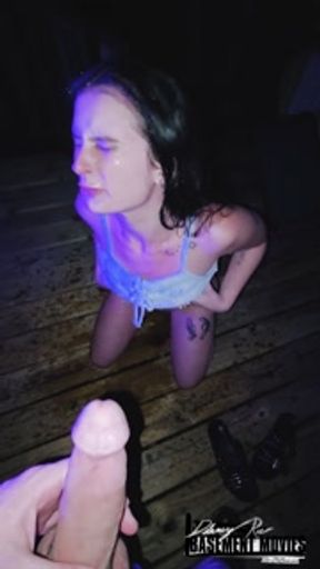 Piss Slut DelaneyRae Gets a Steamy Piss Shower in Public