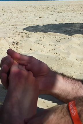 Me Being Tickled on My Feet on the Beach