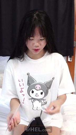 Baebi Showing off Purchases and Flame Testing a New Vibrator on Her