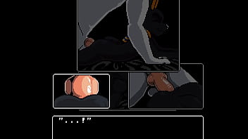 Anubis fun time with knotty wolf