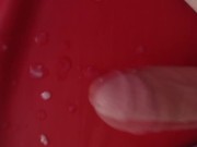 Kinky Latex Guy in Silence and His Massive Cum Load
