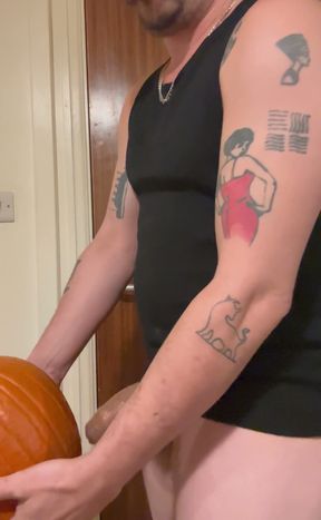 Fucking a pumpkin