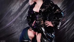 Free Video: Lesbian Strap-on Fuck - Hot Arya Grander and Her Curvy Sexy Submissive Girl
