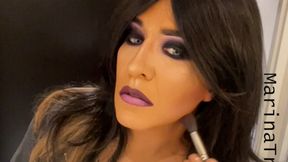 Marina Doing Her Makeup