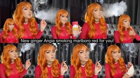 New ginger Angie smoking marlboro red for you!