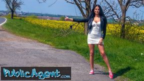 Public Sex Shes a sexy hitchhiker with great tits and ass with appetite for cock