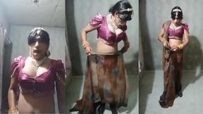 satin blouse saree hot bhabhi cross dresser