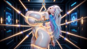 Voluptuous Shibari Suspended Doll High-tech Dungeon 3D