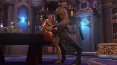 Her furry paws ram a squeezin Ashtinn Reed throat till her futa gushes