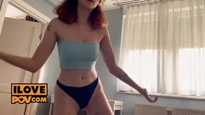 Cherry Candle's Intimate First Experience: POV Handjob and Oral Adventure!