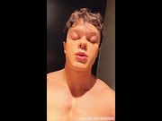 Young MUSCLEGOD horny in gym bathroom