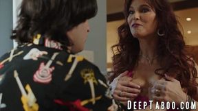 Busty stepmom Syren De Mer entices her stepson to fuck her drenched pussy&#x270C;