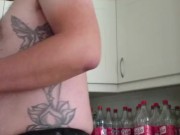 1L soda chug + burps at 191lbs/87kg