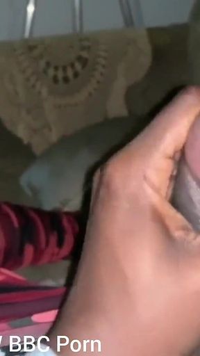 On the Sofa Stroking My BBC Cumming Hard