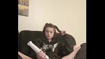 Trying to be Quiet with My Hitachi Squirting in my Panties