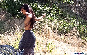 Lesbian licks and masturbated by teen nudist latina roommate