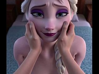 Elsa from Frozen Gets Drilled Hard – Animated CG Manga