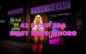 42 S Cup Bra Sissy Rave Whore