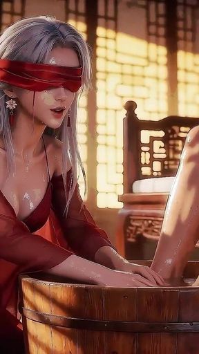 The Third Episode of the White-haired Beauty Series Is Here! Make You Lose Control and Get Extremely Aroused Ai-generated