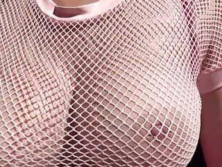 European Stepmom Artemisia Love Showing her large lewd titties outdoor