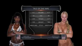 london river vs paris love female wrestling