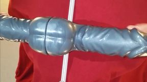Chastity Prostate Milking with Huge Dildo for Intense Orgasm