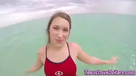 Teen hooters nutted over