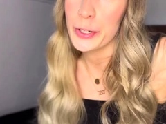 Blonde in stockings foot fetish and pussy pounding