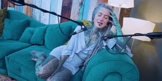 I talk about P - Passion - ASMR podcast SFW talking goth skinny girl dreadlocks tattoo model inked girl