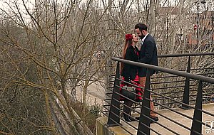 Beautiful stacy snake fucked outdoors