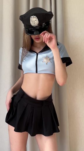 Police uniform cosplay