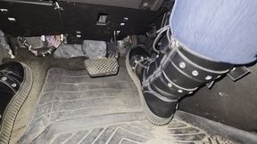 Morning commute in punk sneakers
