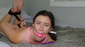 Tied, Gagged, Clamped, and Vibed