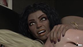 Big Dick Trans Boss Fucks Her Big Butt Employee in the Morning