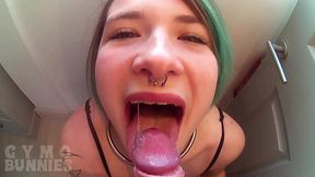 cum on my titties - behind the scenes action - gymo raw