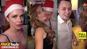 British teens sneakily give blowjobs and film sex at wild Christmas house party