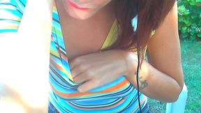 wonderful squirting in the public park