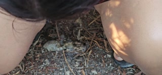 I'm too slutty! I like to look at my pussy even when I piss near the beach