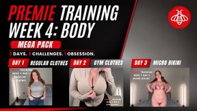 PREMIE TRAINING WEEK 4 ALL - Premature Ejaculation JOI by Sadistichoneyb Miss Honey with Jean, Gym & Micro Bikini Fetish
