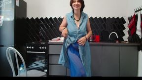 Mature MILF Who Is 52 Years Old Has Her Finger Stuck in Her Asshole