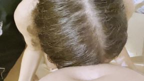 Enjoying Blowjob with Cumshot on Tits