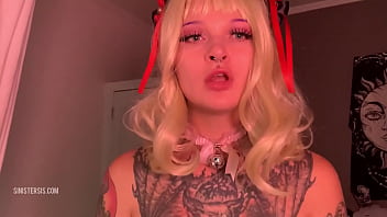 Cum countdown: Bimbo catgirl begs to cum in her mouth